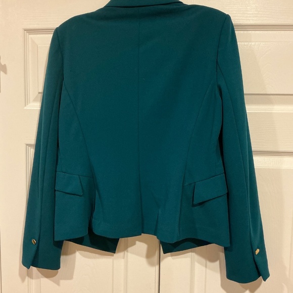 Calvin Klein Teal Blazer Size 10 - Picture 3 of 4
